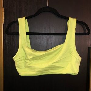 Highlighter Green Crop Top - Forever 21